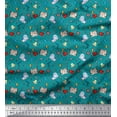 thumbnail image 1 of Soimoi Polyester Crepe Fabric Book,Magnifier & Telescope Education Theme Fabric Prints by Yard 42 Inch Wide, 1 of 1