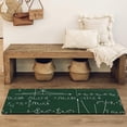 thumbnail image 4 of Math Equations Calculus Formulas Green Pattern Bathroom Rugs Mat,Non Slip Microfiber Bathroom Rug,Rubber Backing,Soft Bathroom Mats for Bathroom Floor,Tub and Shower,47x17in(120x43cm), 4 of 5