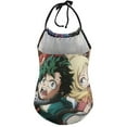 thumbnail image 2 of Anime Mha My Hero Academia Children's One-piece Swimwear Halterneck Swimsuit Summer Beach Girl's Bathing Suits Breathable Beachwear, 2 of 7