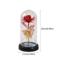 thumbnail image 3 of Valentines Day Rose Glass Flowers Gifts for Her, Galaxy Light Up Rose in A Glass Dome, Valentines Day Gifts for Mom Wife, Valentine Birthday Gifts for Women,Purple Butterfly Home Decor, 3 of 7