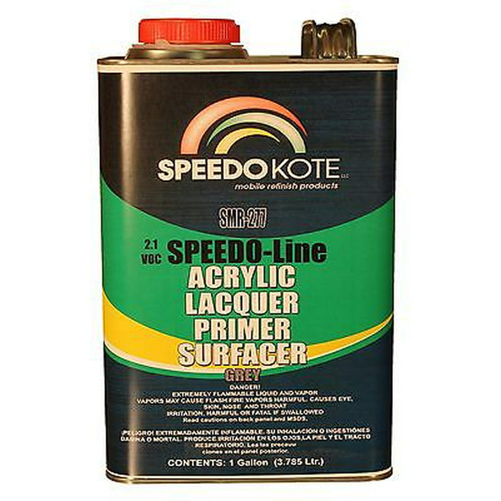 High Build Acrylic Lacquer Primer 2.1 voc Gray Gallon Fast Easy Sanding