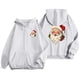 thumbnail image 4 of WILLBEST Sudadera de Mujer Ladies' Christmas Printed Zipper Long Sleeved Pocket Drawstring Casual Hooded Sweatshirt 1724 Chica​​, 4 of 8
