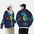 thumbnail image 6 of Kll Dinosau Space Explorer Print Men'S Women’s Upf 50+ Sun Protection Outdoor Hoodie Jacket Long Sleeve Fishing Hiking Performance Shirt- Xx-Large, 6 of 8