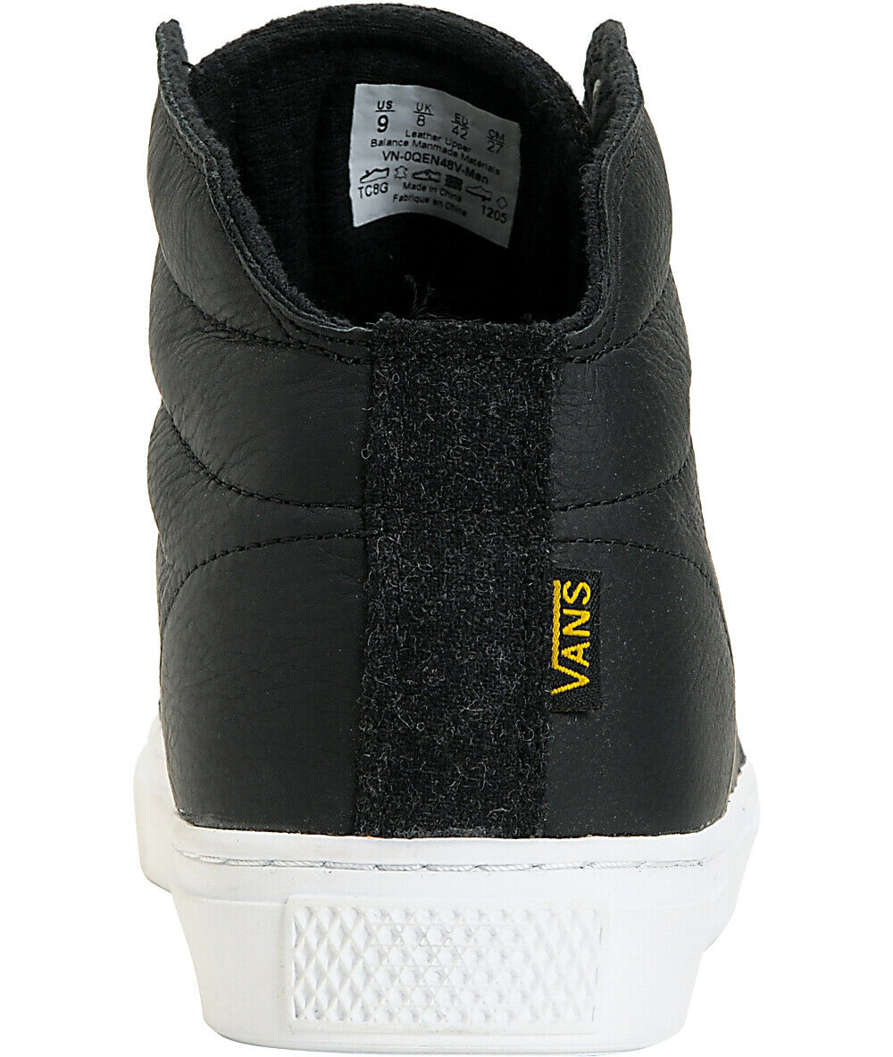 Vans Alcon Wool/Black Men's Hi Top Shoes Size 8 - image 3 of 5