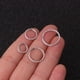 thumbnail image 2 of Anillo sin costura de acero inoxidable de bucle cerrado, bucle abierto, hebilla de oreja simple europea y americana, clavo para hueso de oreja, 2 of 5