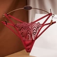 thumbnail image 2 of Bigersell Seamless Panties Clearance No Show Panties Women Bikini Panty Style P-1072 Polyester Cheeky Panties Ladies Thong Briefs High Waist Women's Panties Wine One Size, 2 of 2