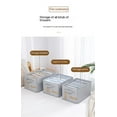 thumbnail image 6 of Gray Nine grids 36*28*20cm Non-woven Clothing Pants Finishing Box Bedroom Wardrobe Clothing Finishing Box Sweater Storage Box, 6 of 7
