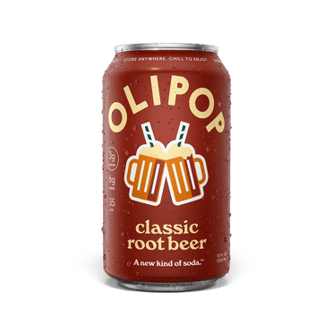 OLIPOP Prebiotic Soda, Classic Root Beer, 12 fl oz, Pantry Packs