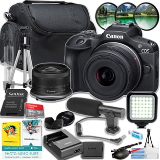 Canon EOS M10 Mirrorless Digital Camera with 15-45mm Lens (Black