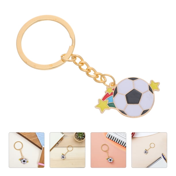 BESTYASH 10Ud Colgantes Metálicos De Fútbol Para Llavero Con Estilo Para Aficionados Y Corredores