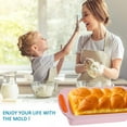 thumbnail image 5 of Meatloaf and Bread Pan | Gourmet Non-Stick Silicone Loaf Pan for Baking Banana Bread, Meat Loaf, Pound Cake | Non-Stick Silicone, Handles - Pink, 5 of 5
