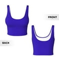 thumbnail image 5 of Picia Darkblue Sports Bra for Women,Padded Strappy Sports Bras Medium Support Yoga Bra with Removable Cups,Running Yoga Bra-X-Large, 5 of 9