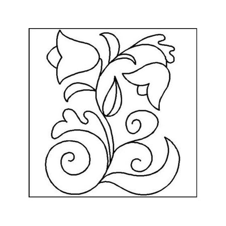 quilting creations stencil bohemian flower 8 x 10
