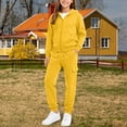 thumbnail image 6 of Boys 2 Piece Outfits Sweatsuits Zip up Hoodie Jacket Sweatshirt Cargo Pants Athletic Tracksuit Teen Kids Fall Winter Outfits, 6 of 9