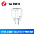 thumbnail image 1 of Zigbee Smart Plug 16A EU Bluetooth Work With Alexa Google Home Tuya App Remote Control Time Energy Monitor for Electrical Socket, 1 of 1