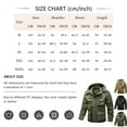 thumbnail image 3 of WTOBBY Men's Detachable Long Sleeve Work Jacket, Solid Color Zippered Pocket Design, Outdoor Casual and Hiking Use with Functional Storage Options,Army Green 2XL, 3 of 5