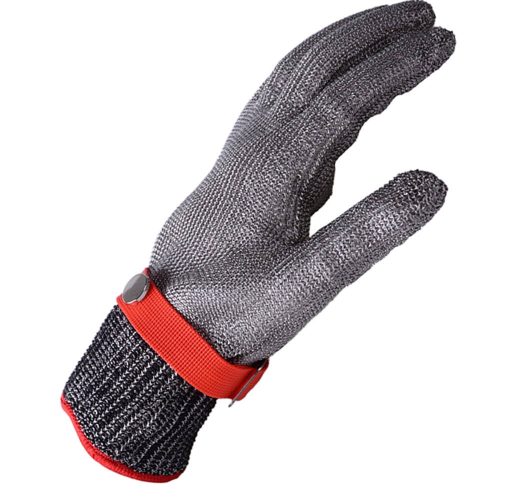 Glove Safety Cut Proof Stab Resistant Stainless Steel Metal Mesh Butcher longer 