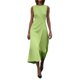 thumbnail image 1 of Vestido largo con cinturón, cuello redondo y manga larga, poliéster y spandex, estilo informal y elegante, tallas S-XXXL, 1 of 5