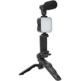 thumbnail image 2 of Estabilizador de tripie para Teléfono Inteligente con Luz de Relleno LED, Clip para Teléfono, Trípode, Micrófono, Paquete de Luces de Transmisión en Vivo para Grabación de Video,, 2 of 9