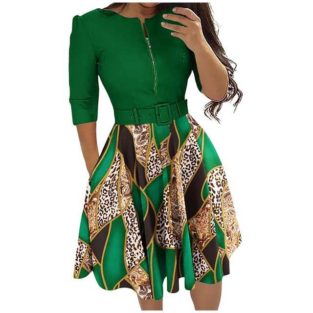 Birdeem Mode Femme Polyvalente Vie Quotidienne Manches Trois-Quarts