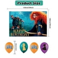 thumbnail image 3 of 32 PCS For Merida Cartoon-Themed Party Decorations and Favors Set – Backdrop, 18 Balloons, and 13 Cupcake Toppers for Celebration Birthday Parties Supplies, 3 of 6
