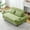 Green, variant on Euroco 65.74'' Letter-Striped Convertible Sofa Bed with Adjustable Armrests and Backrest – Pull-Out Sleeper Couch for Living Room or Apartment
