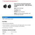 thumbnail image 2 of Front To Frame Sway Bar Bushing Kit - Compatible with 2005 - 2008 Chevy Cobalt 2006 2007, 2 of 2