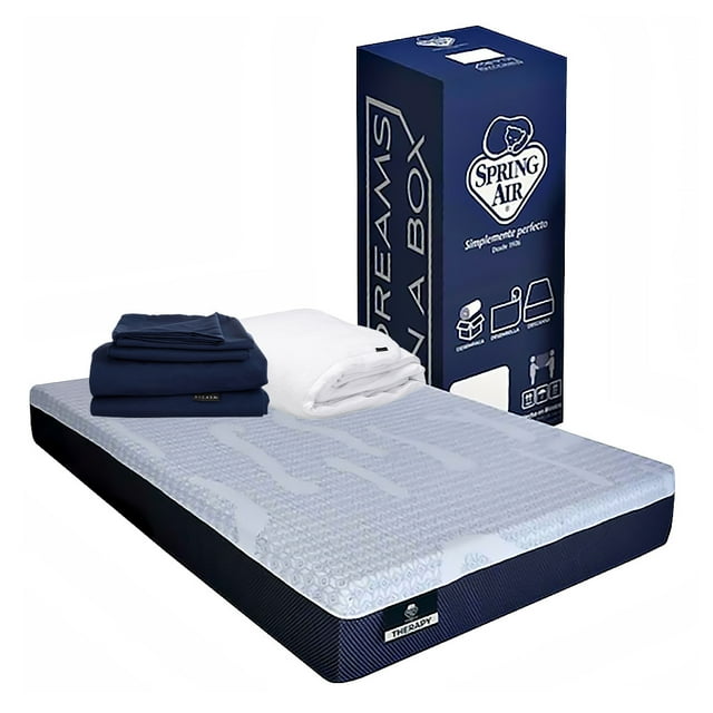 Colchón King Size Therapy + Protector Cloud + Sábanas Softy