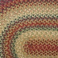 thumbnail image 2 of Graceland Green 27 x 45 Oval, Suitable for Kitchen, Living Room, Bedroom, Vintage Area, Colorful Entryway, Country & Primitive Reversible Jute Braided Rug, 2 of 4