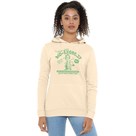 Beetlejuice Beetlejuice Bio Exorcist Women's Pullover Hoodie, Stone, Large
