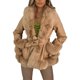 thumbnail image 1 of Txlixc Chaqueta de cuero de mujer con cuello de felpa de contraste casual Txlixc moda, 1 of 6