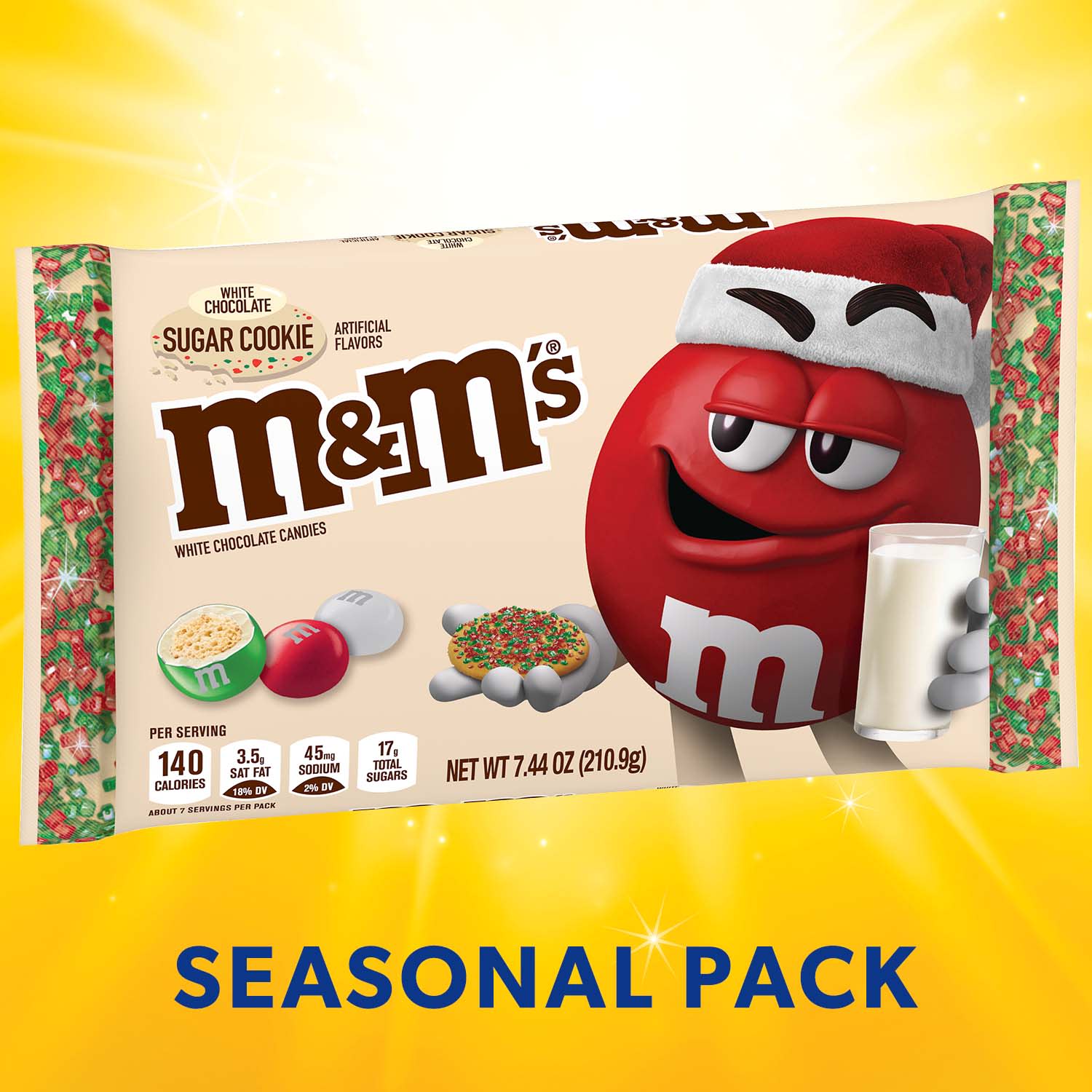M&M'S Christmas White Chocolate Sugar Cookie Candy - image 4 of 10