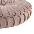 thumbnail image 3 of Coussin de Sol Rond en Polyester Chenille Design Intelligent en Blush, 3 of 6