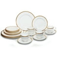 thumbnail image 2 of Noritake Rochelle Gold 12-Piece Dinnerware Set, Service for 4, 2 of 7