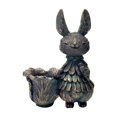 thumbnail image 1 of Desktop Ornament Rabbit Flower Pot with Sunscreen for Year-Round Decorative Companionship, 1 of 7