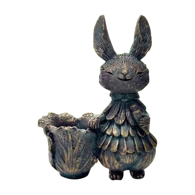 Binwennn Wolf Ornament And Sunscreen Rabbit Flower Pot: Durable Accompany You Every Spring Summer Autumn And Winter