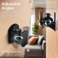 thumbnail image 2 of Soporte de pared para altavoz satélite TNP, paquete de 2, negro, 2 of 9