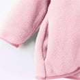 thumbnail image 4 of Cethrio Girls Fleece Jackets Size 7-8, Long Sleeve Lightweight Warm Zip up Fall Winter Outerwear Pink, 4 of 8