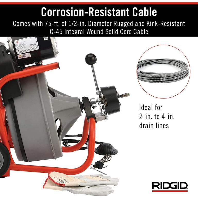 Ridge Tool Company K-400 Drain Cleaning Machine, Main Line Ridge Tool Company K-400 Drain Cleaning Machine, Main Line