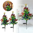 thumbnail image 3 of Solar Christmas Tree Lights Decorations Outdoor Waterproof, LED Lights Christmas Solar Stake Lights Cemetery Christmas Tree for Grave Pathway Outside Garden Yard Lawn, 3 of 7