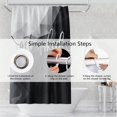 thumbnail image 6 of Black and White Bathroom Shower Curtain Get Naked Abstract Stereoscopic Geometric Pattern Shower Curtain with Hooks Waterproof Fabric Modern Minimalist Art Shower Curtain Decor, 36x72 Inch, 6 of 6