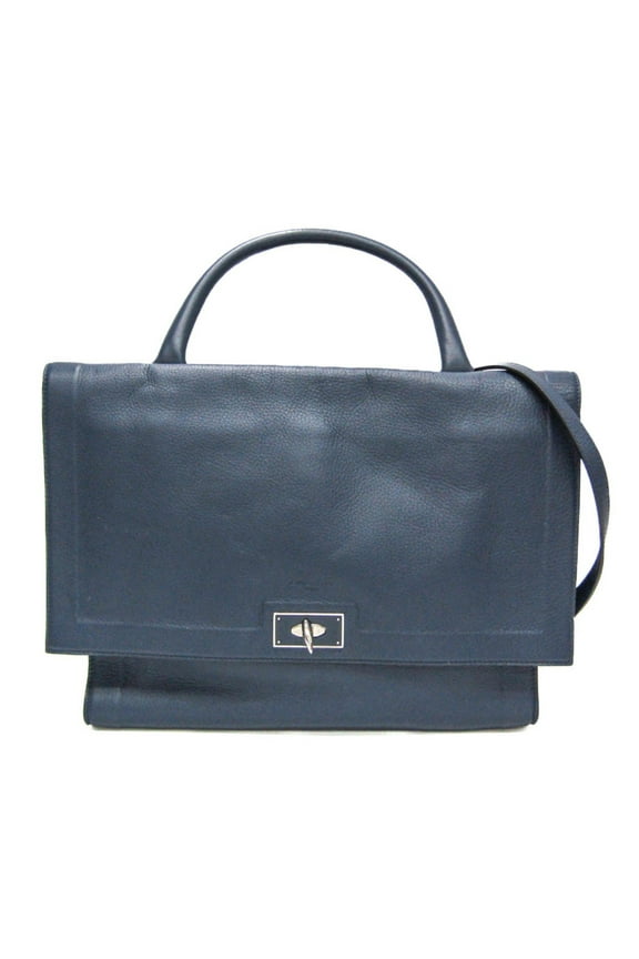 Pre-Owned Givenchy Men's Leather Handbag,Shoulder Bag Navy (Good)