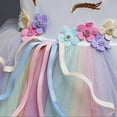 thumbnail image 5 of HAWEE Girls Unicorn Princess Dress Fancy Party Costume Dress up Wedding Birthday Party Gown for Age 2-11 Years Old, 5 of 9