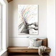 thumbnail image 2 of Elephant Stock The Keyboard Solo Wall Art - Vertical Canvas Wall Art - Living Room Wall Decor - Music Canvas - White And Turquoise Decor By Ashvin Harrison - 32" x 48", 2 of 4