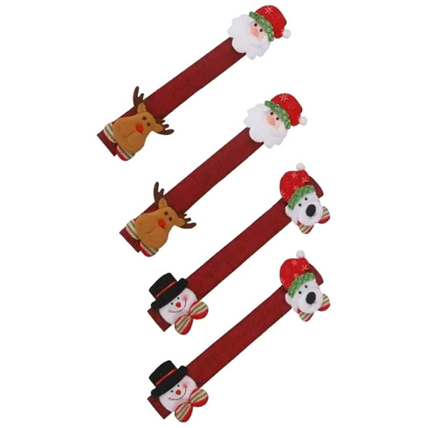 Cubierta Del Refrigerador Microondas Navidad Conveniente Útil para El Adorno Nuevo
