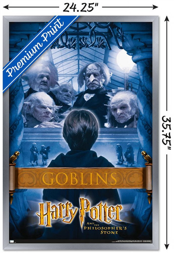 Harry Potter and the Philosopher's Stone - Bankers Wall Poster, 22.375" x 34", Framed