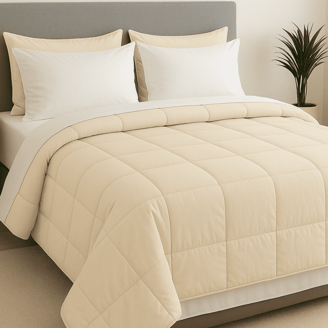 TESSO HOME Set de Edredón Acolchado Tipo Duvet con Fundas de Almohada y Juego de Sábanas con Fundas Ideal para Cualquier Temporada 7 Piezas