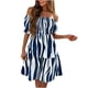 thumbnail image 1 of Vestidos Para Mujer Vestidos Con Hombros Descubiertos Vestido de Manga Corta Con Estampado Erógeno Fruncido Odeerbi  ODB159562, 1 of 8