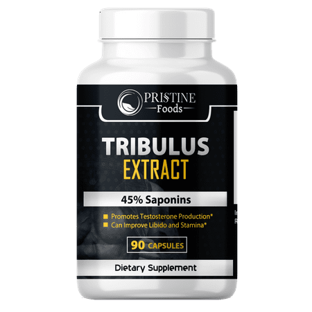 Pristine Foods Tribulus Terrestris The Ultimate Testosterone Booster and Energy Enhancer, 90 Capsules, Regular