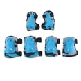 thumbnail image 2 of Juego de almohadillas protectoras Sunnimix 6PCS Patinaje Bicicleta Seguridad Rodillera Codo Pad Set Protector de Mano Azul l, ML, 2 of 8